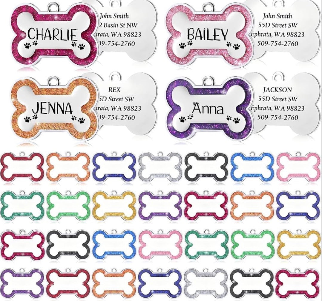 Engraved Bone Tag