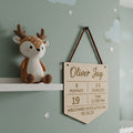 Baby Keepsake Stats Sign