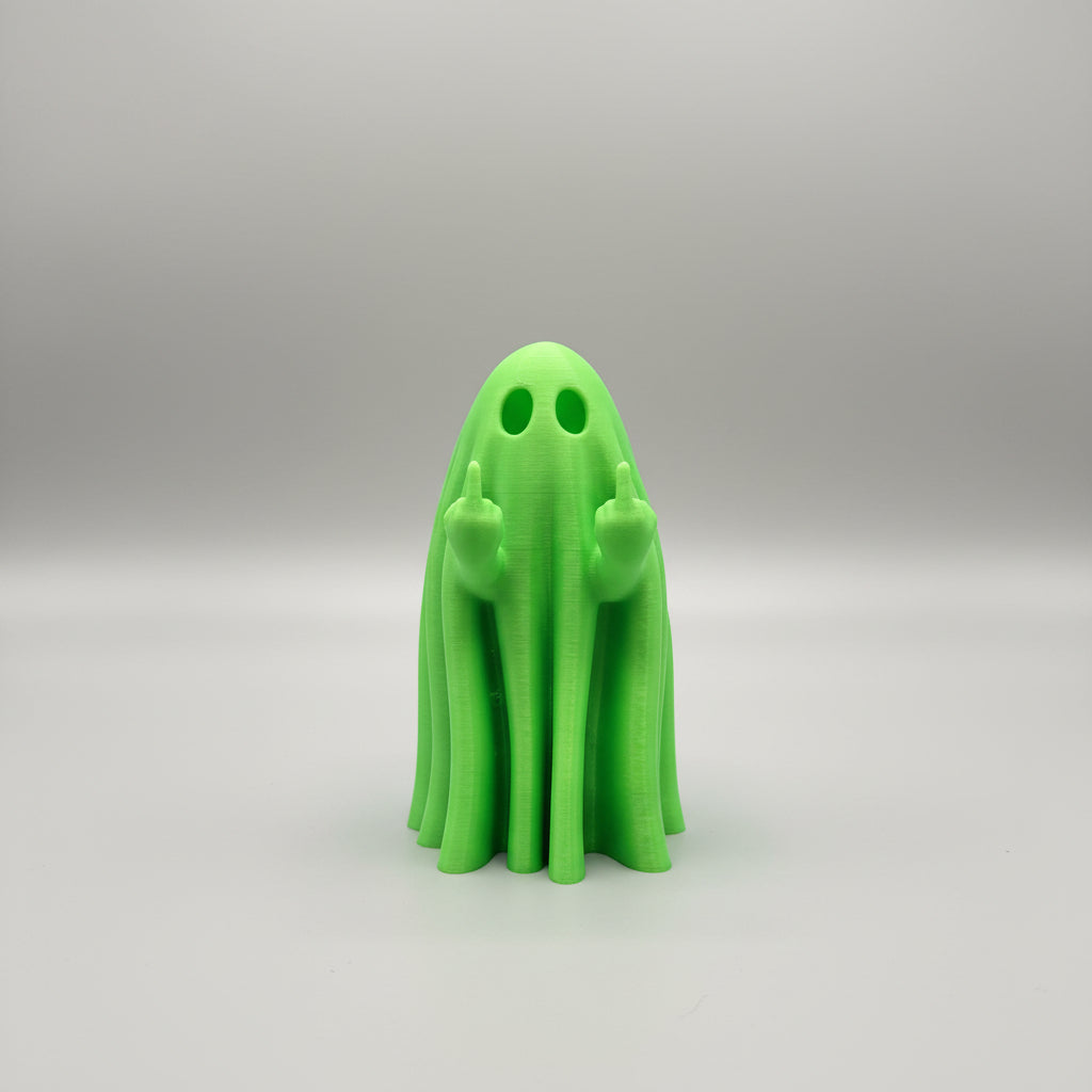 Glow in the Dark middle finger ghost
